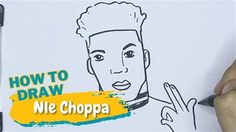 How To Draw Nle Choppa Youtube