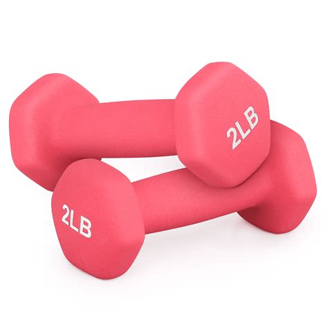 MADOG Set of 2 Neoprene Coated Dumbbell Hand Weights, Anti-Roll Non
