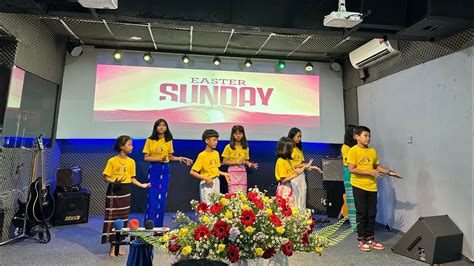 Sunday School Senior Class Actiondance Of Myanmar Song Youtube