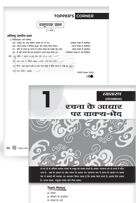 Educart CBSE Question Bank Class 10 Hindi A 2024 25