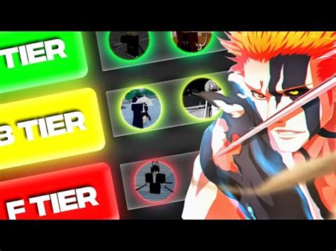 Type Soul Updated Shikai Weapon S Tierlist Youtube