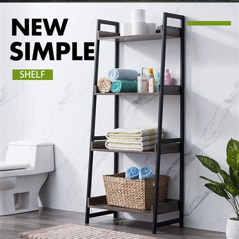 Industrial Bathroom Ladder Shelf Semis Online