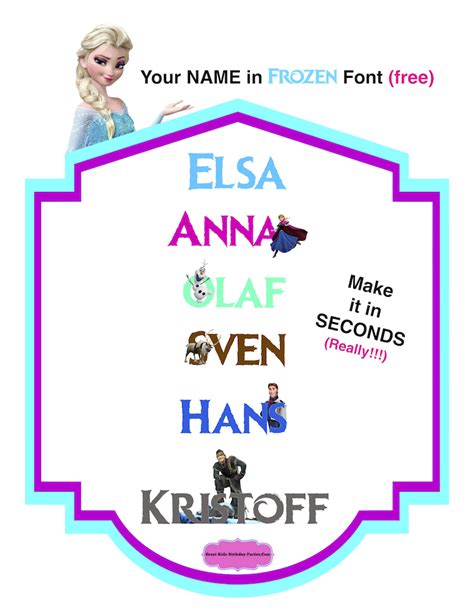 Frozen Alphabet Font