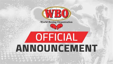 Wbo Wbo Re Sanction Letter Wbo Wba Wbc And Ibf Undisputed Jr Welterweight Championship Bout