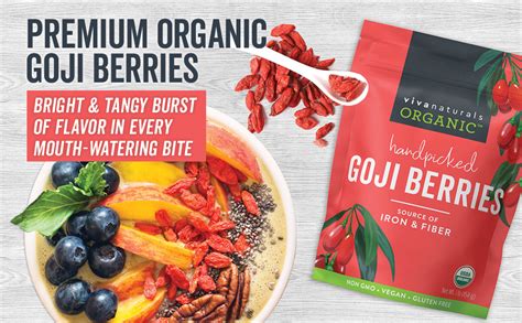 Amazon Viva Naturals Organic Dried Goji Berries Non Gmo And