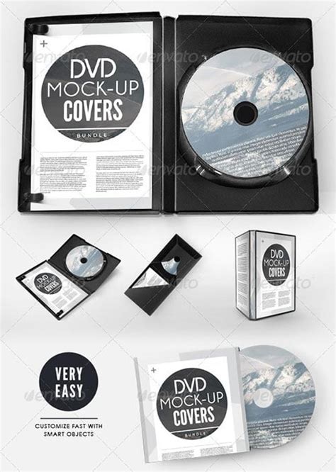 20 Psd Cddvd Cover Mockup Templates Dzinewatch