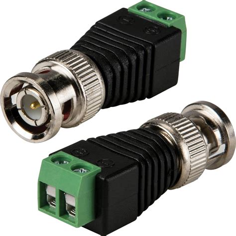 Loops BNC Male Screw Terminal Connector No Solder CCTV DVR Video