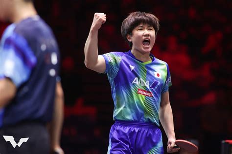 張本智和 日本勢の2回戦一番乗り！2021年ヨーロッパ王者を撃破【卓球 Wttチャンピオンズ新郷】｜テレ東卓球news：テレ東