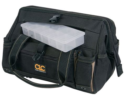 CLC Tool Bag: Polyester, 21 Pockets, 12 in Overall Wd, 8 in Overall Dp ...