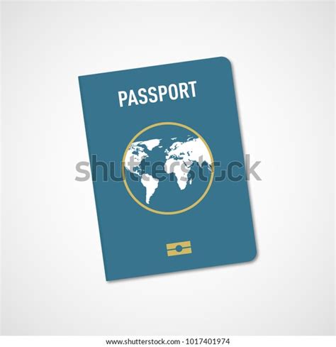 International Passport Vector Illustration Stock Vector Royalty Free