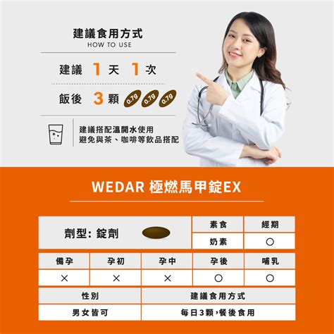 【wedar 薇達】極燃馬甲錠ex 30顆 盒，3盒組 全聯線上購 隔日達平台