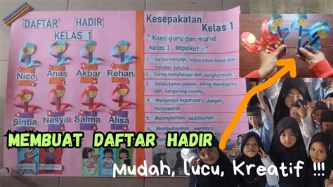 Cara Membuat Absensi Kelas Kreatif Membuat Daftar Hadir Di Kelas