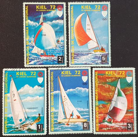 EQUATORIAL GUINEA 1972 OLYMPIC GAMES KIEL 72 Part Set Used Stamps