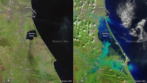 Antes E Depois Na Espanha Imagens De Sat Lite Mostram Impacto Das