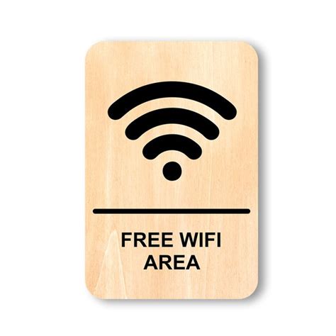 Jual Signage Free Wifi Area Sign System Papan Tanda Ruang Di Lapak