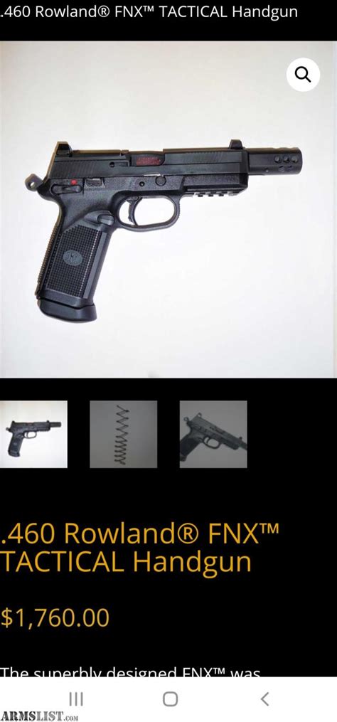 Armslist For Trade Fnx 45 Tactical 460 Rowland Caliber