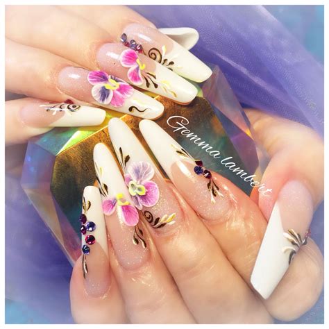 Acrylic Sculptured Nails Sculptured Nails Nail Designs 3d Nails