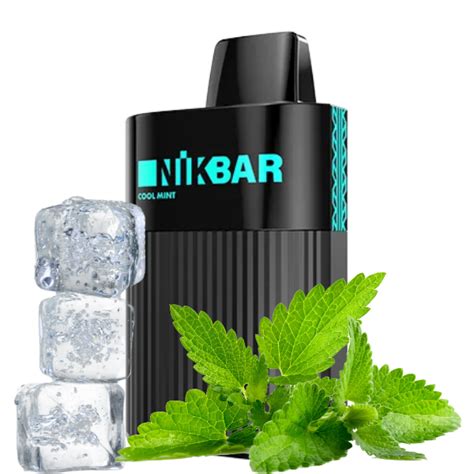 Pod Descart Vel Cool Mint Puffs Nikbar Cigarro Eletr Nico Pre O