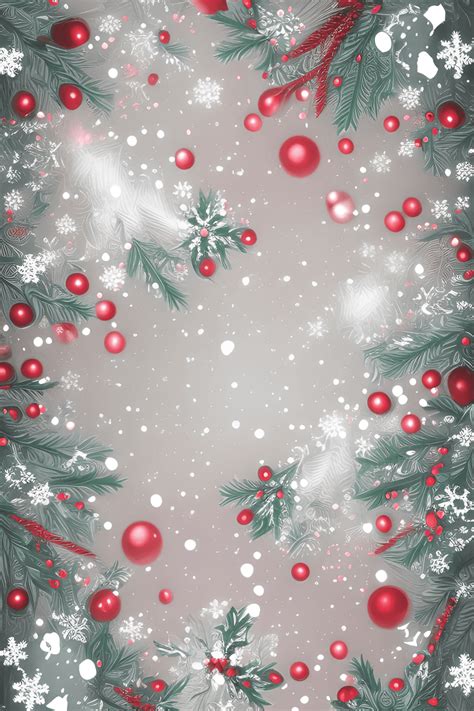 Fantasy Christmas Background With Flowers And Holly · Creative Fabrica