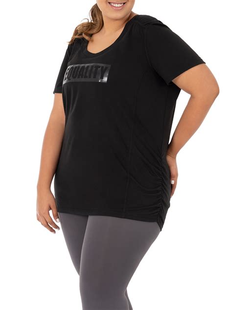 Terra Sky Womens Plus Size Scoop Neck Graphic Tee