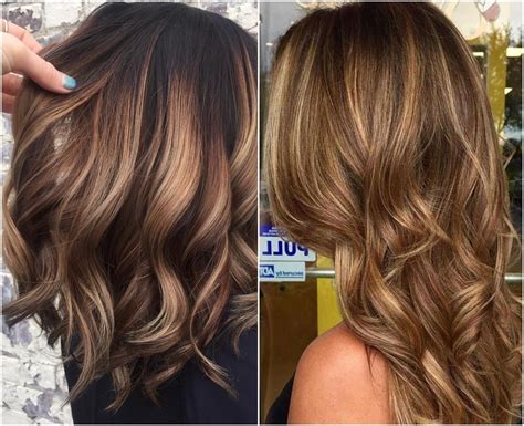 Balayage Miel Sur Cheveux Châtain Foncé Idées Pour Sinspirer