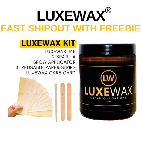 Onhand Luxewax Organic Sugar Wax Underarm Hair Legs Luxe Brazillian