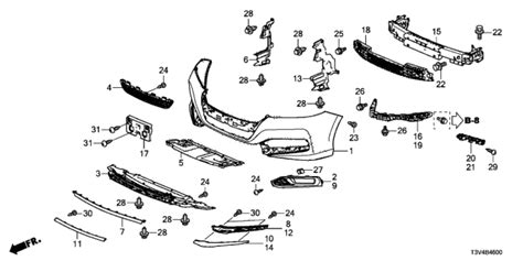 71190 T2A A01 Genuine Honda Up Beam L FR Bump