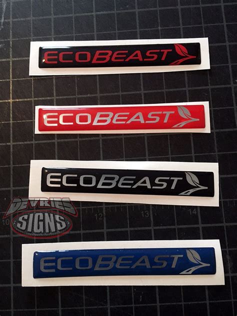 Domed Ford Ecobeast Emblem Overlays Ecoboost Eco Boost