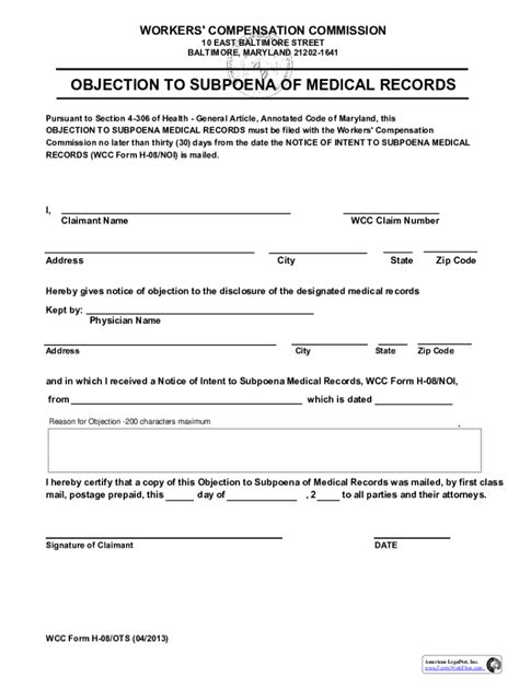 Fillable Online Subpoena Medical Records Fill Online Printable Fillable Fax Email Print