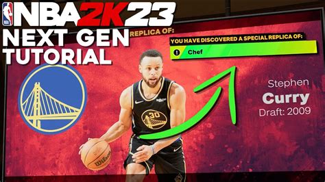 How To Make The Replica Steph Curry Shef Build In Nba 2k23 Next Gen Tutorial Youtube