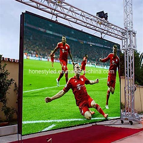 Football Stadium Perimeter Video Led Display Cabinet X Mm P P