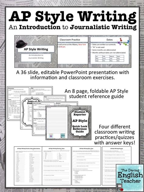 Teach your journalism and yearbook students Associated Press (AP) Style ...