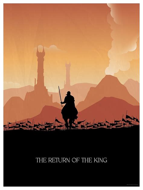 "Lord of the Ring : the return of the king Minimal poster" Poster by ...