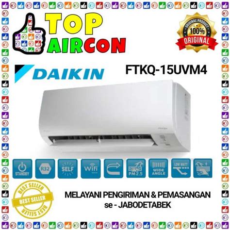 Promo Ac Daikin Ftkq 15 Flash Inverter 1 2 Pk Pasang Instalasi Diskon