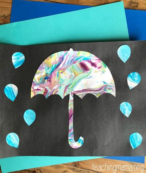 Rainy Day Umbrella Craft Umbrella Craft Spring Crafts For Kids