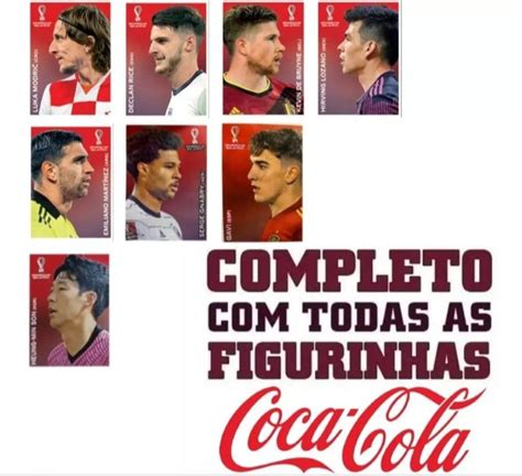 Kit Completo 8 Figurinhas Coca Cola Copa Do Mundo Qatar 2022