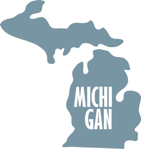 Outline Drawing Of Michigan State Map 26573670 Png