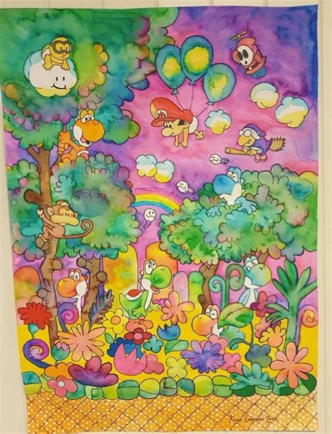 Yoshis Island - sold by DRAGONA-ART on DeviantArt