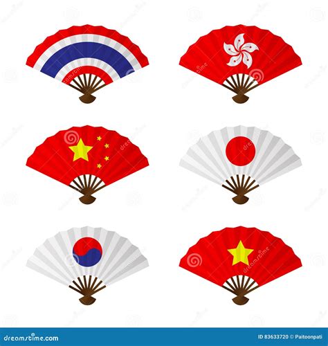 Asia Flag Map Vector Illustration | CartoonDealer.com #48901782