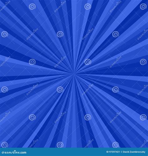 Abstract Starburst Background From Radial Stripes Stock Vector