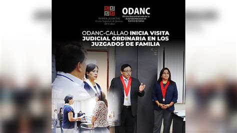 Odanc Callao Inicia Visita Judicial Ordinaria En Los Juzgados De