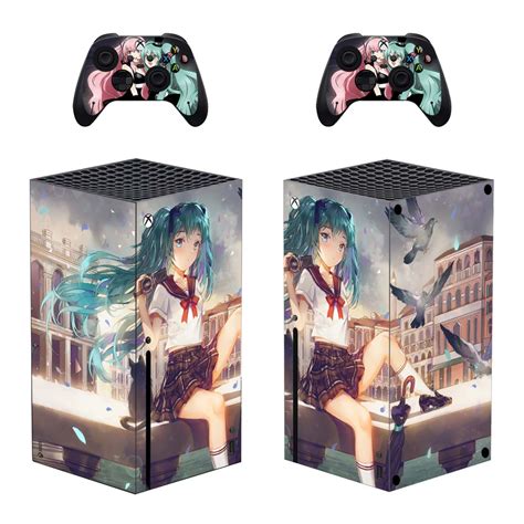 Hatsune Miku Skin Sticker For Xbox Series X And Controllers Design 1