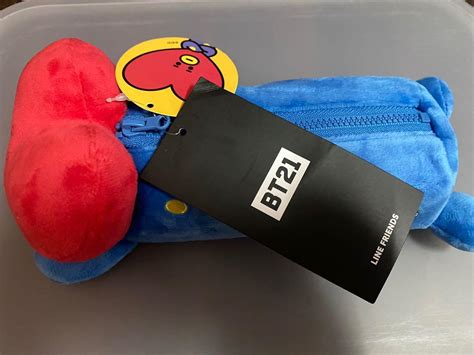 BT21 Tata Lying Doll Pencil Case Hobbies Toys Memorabilia