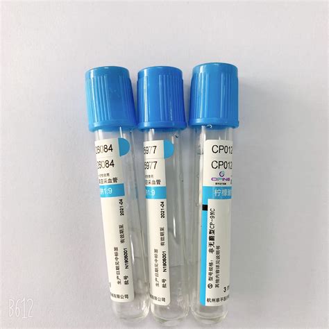 Professional Sodium Citrate Blood Tube Laboratory Coagulation Test Use