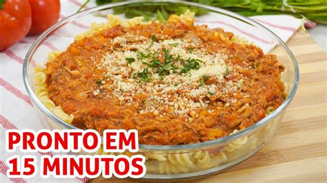 Macarrão Com Molho De Atum Receita Youtube