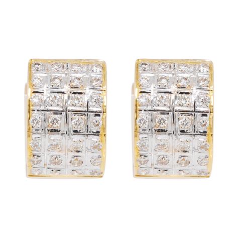 Tiffany and Co. Polished 18 Karat Yellow Gold Ridged Huggie Hoop