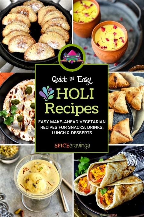 50 Easy Holi Recipes Spice Cravings