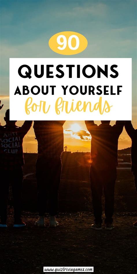 90 Fun Quiz Questions About Yourself For Your Friends Quiz Trivia