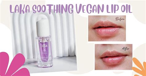 Laka Soothing Vegan Lip Oil สีม่วงนี้เลิฟเลย