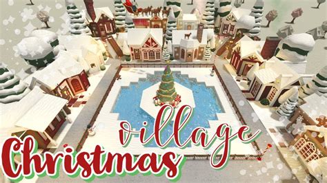 bloxburg | Christmas town build tutorial - YouTube